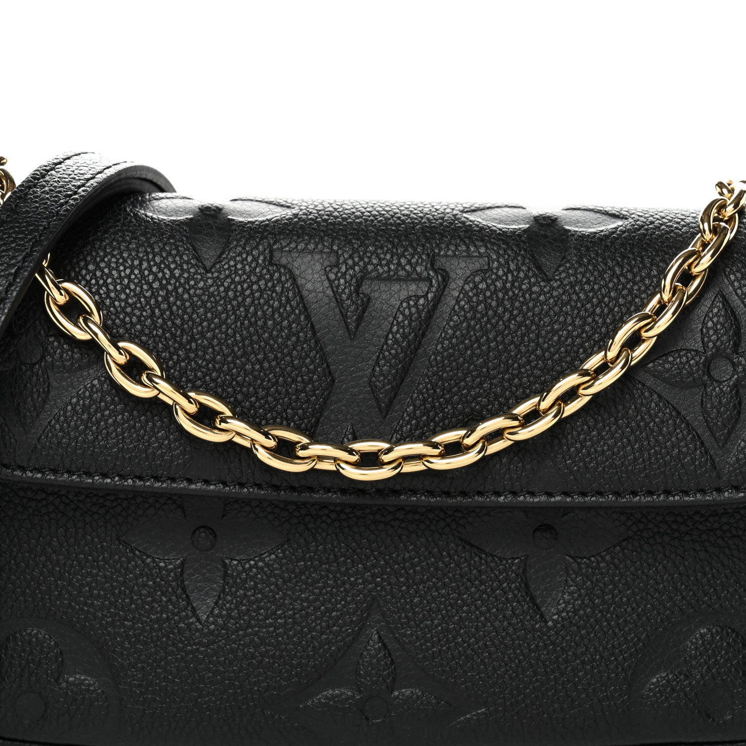 Empreinte Monogram Giant Ivy Wallet On Chain Black
