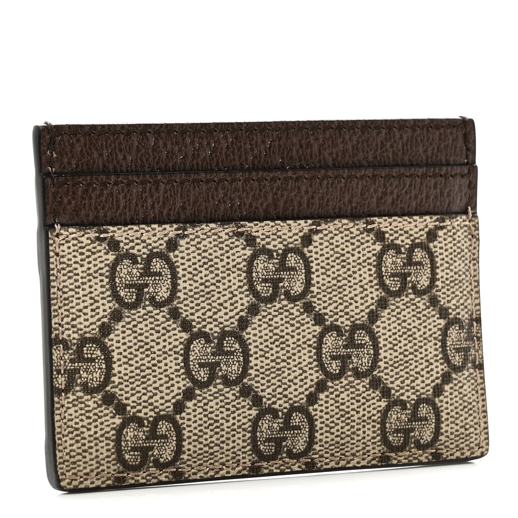 GG Supreme Monogram Ophidia  Holder Brown
