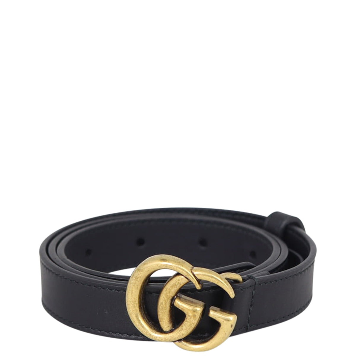 Gucci Marmont Double G Slim Belt