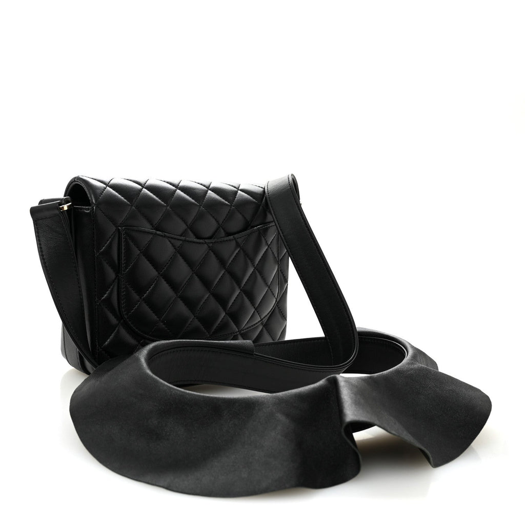 Calfskin Quilted Bolero De Chanel Flap Bag Black