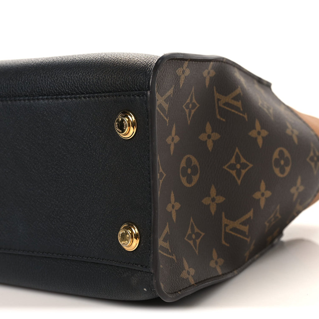 Calfskin Monogram On My Side MM Black