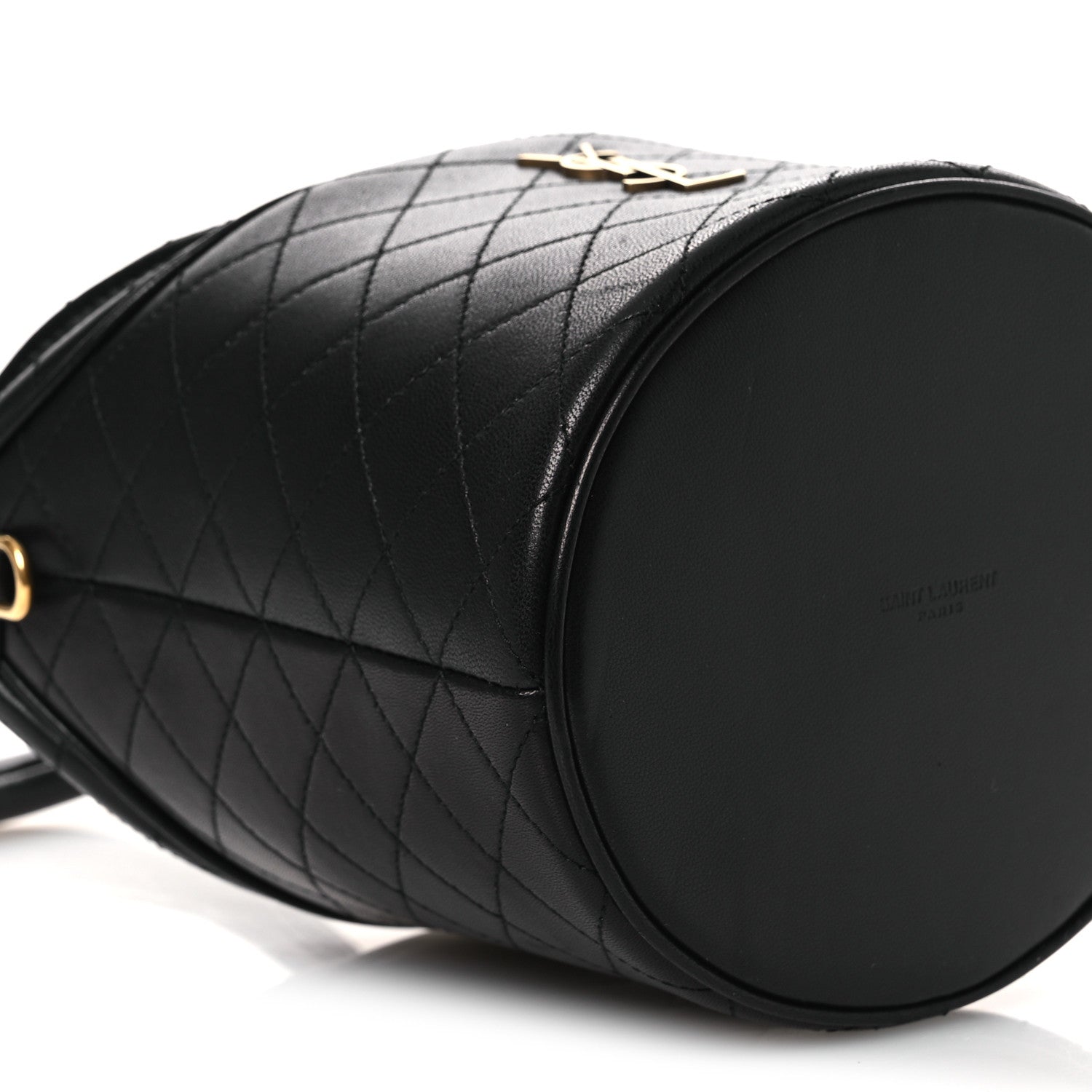 Lambskin Gabby Mini Bucket Bag Black