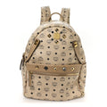 Visetos Studded Medium Dual Stark Backpack Beige