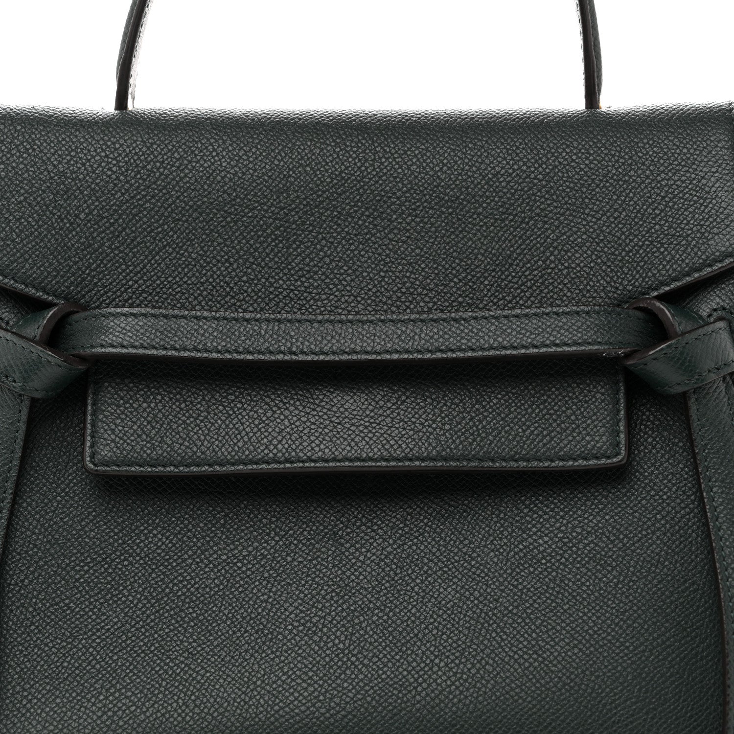 Grained Calfskin Micro Belt Bag Amazone