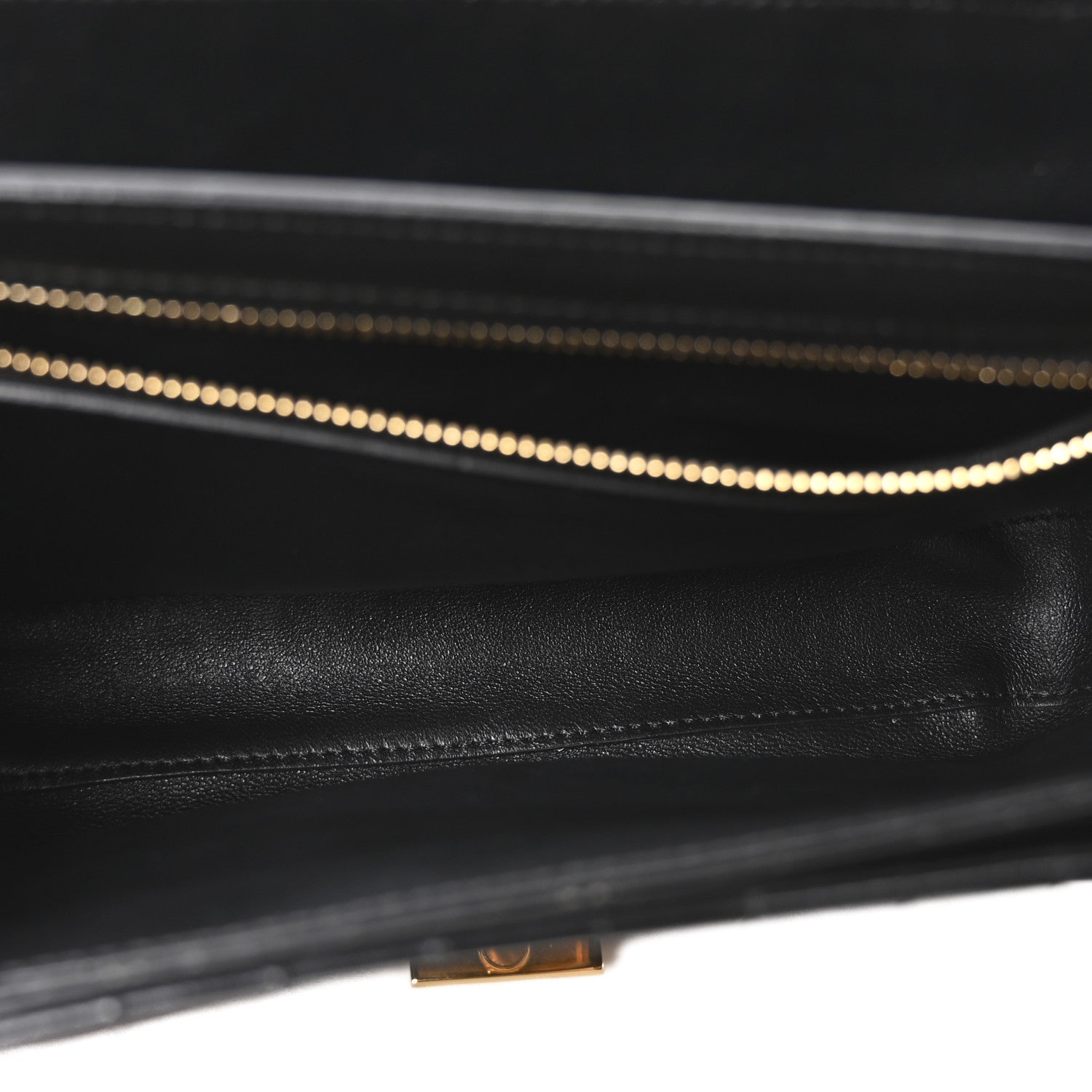 Calfskin Quilted Medium C Bag Black