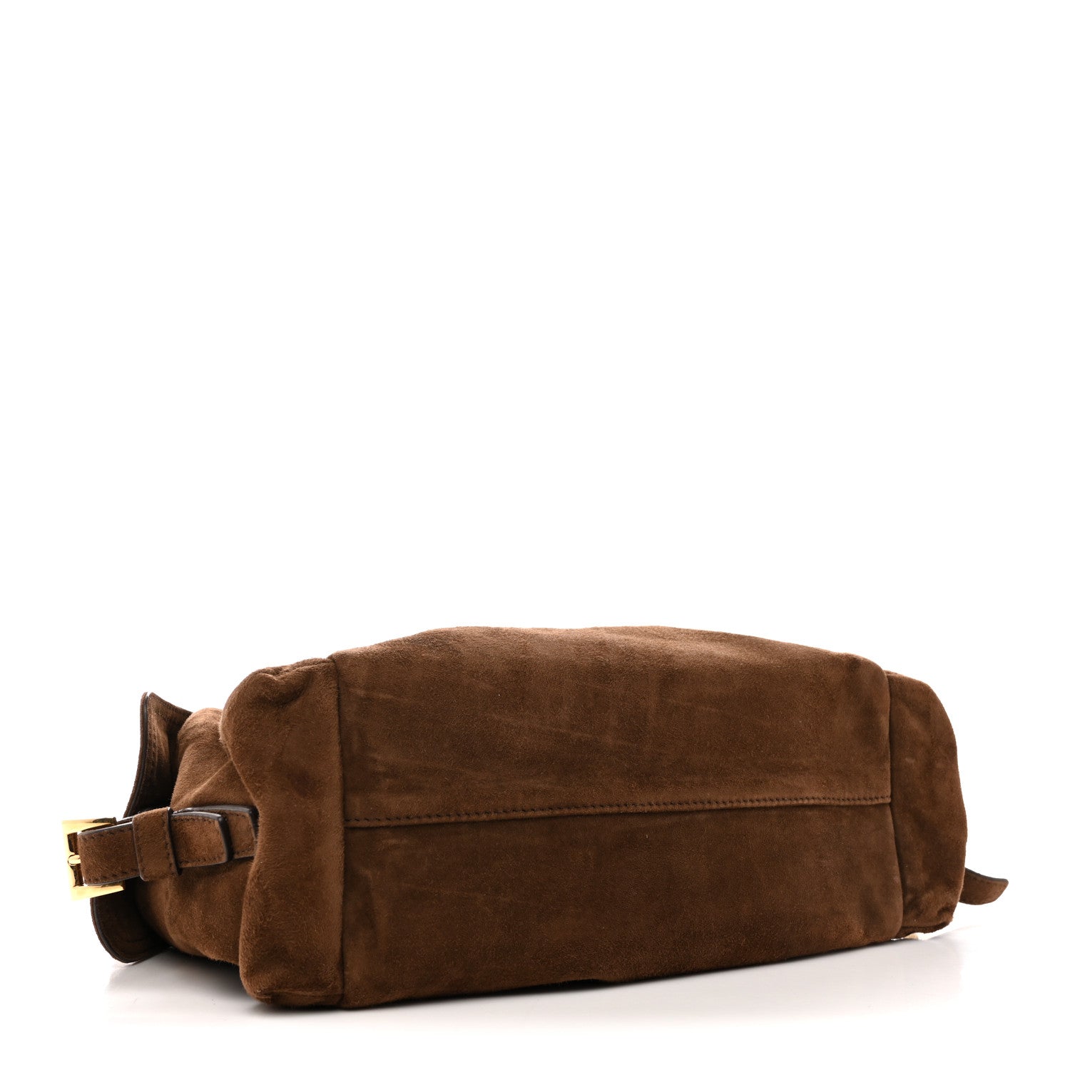 Suede Large Explore Shoulder Bag Cocoa Brown