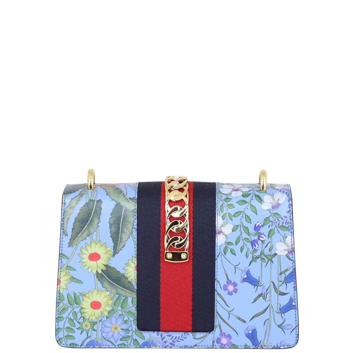 Gucci Sylvie Floral Print Small Shoulder Bag
