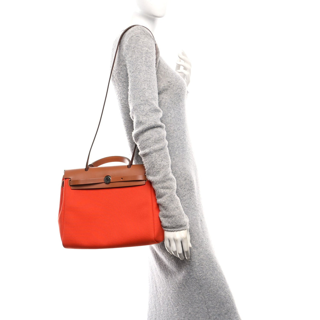 Vache Hunter Toile Herbag Zip Retourne 31 PM Orange Mecano Fauve