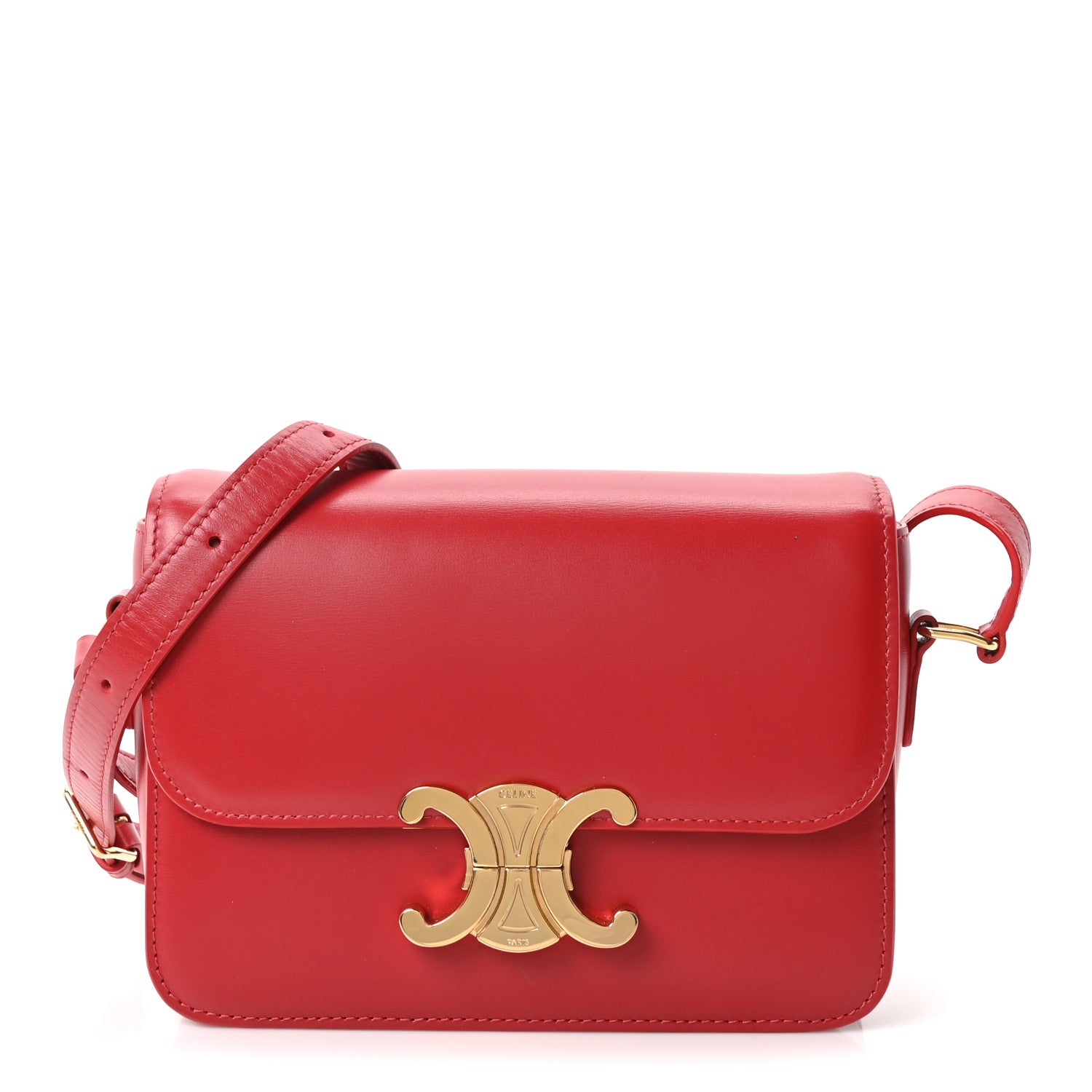 Shiny Calfskin Teen Triomphe Red