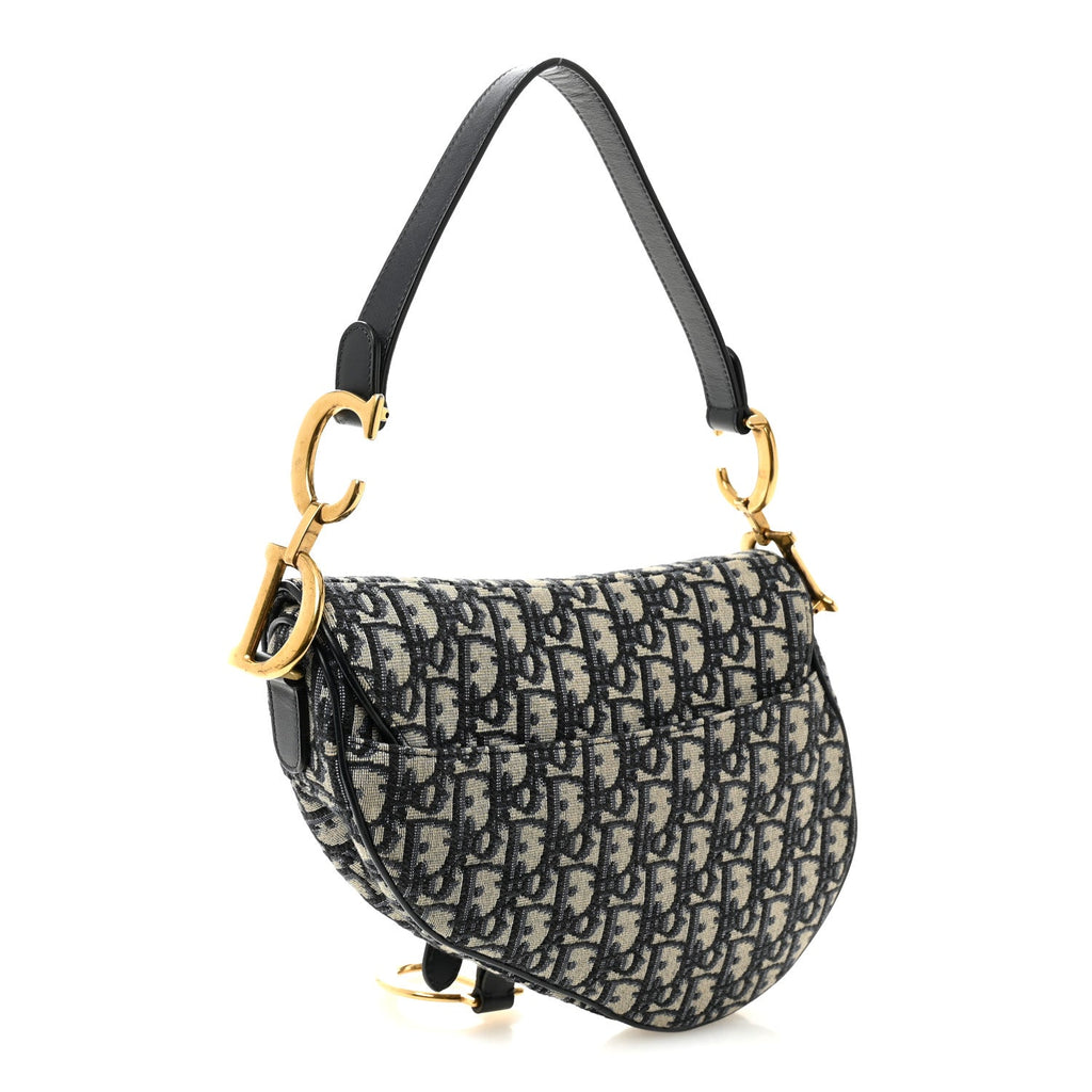 Oblique Saddle Bag Blue