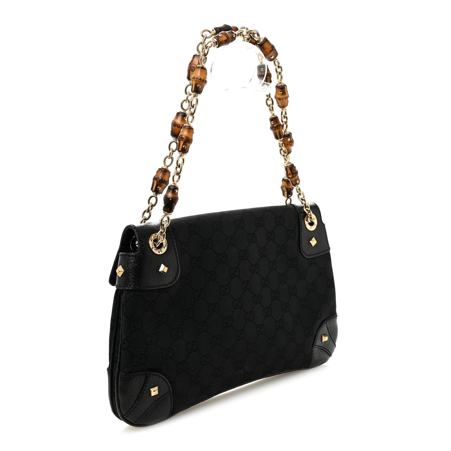 Monogram Bamboo Chain Bag Black