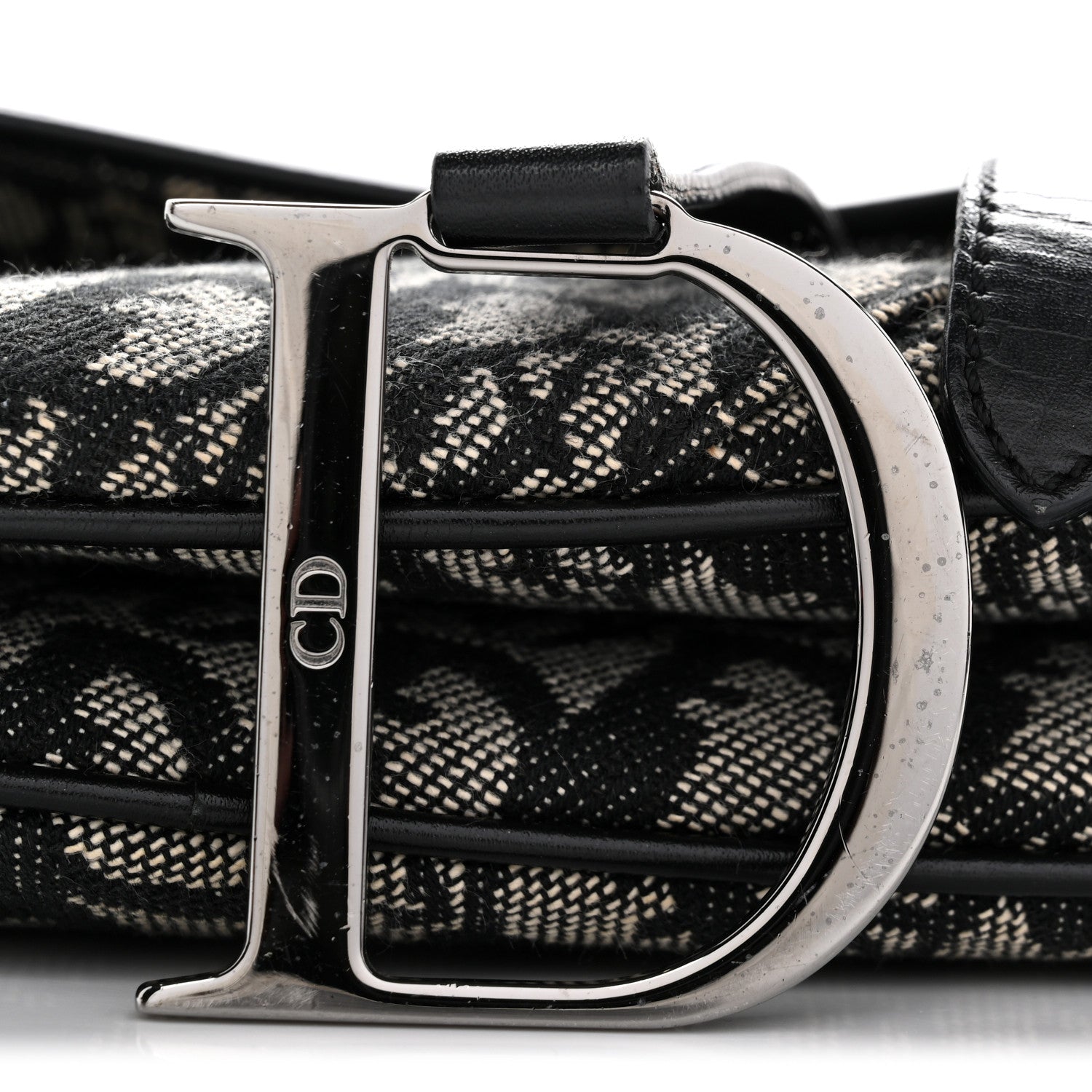 Monogram Saddle Bag Black