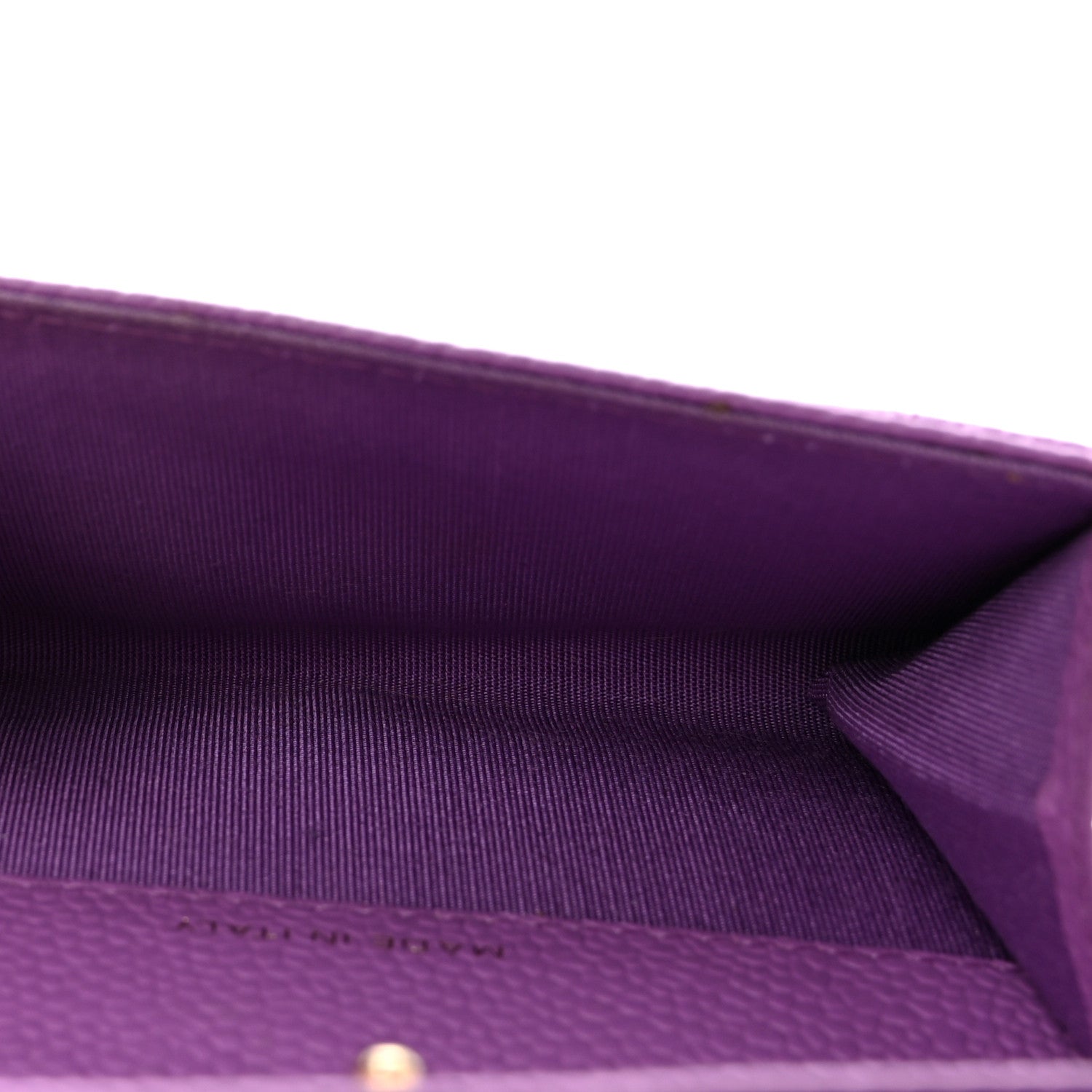 Caviar Quilted Boy Flap  Holder Purple