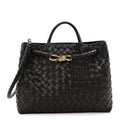 Nappa Intrecciato Medium Andiamo Shoulder Bag Fondant