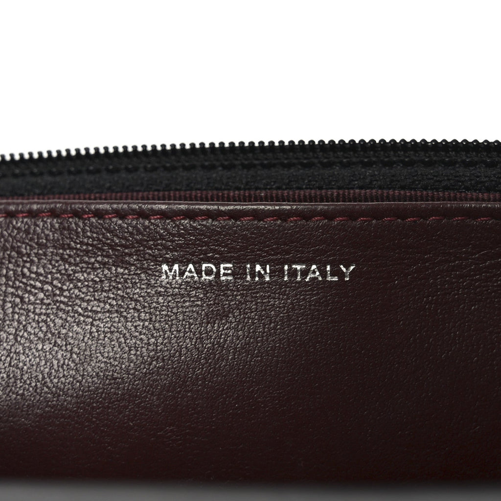 Lambskin Quilted Wallet On Chain WOC Black