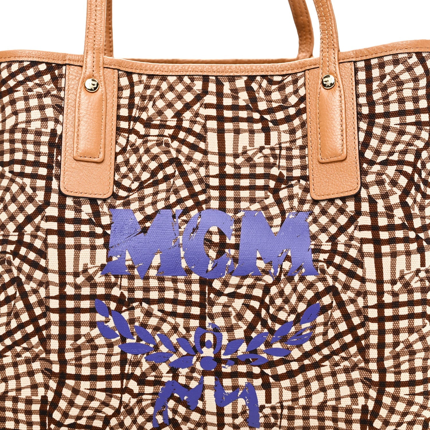 Visetos Medium Liz Reversible Shopper Tote Cognac