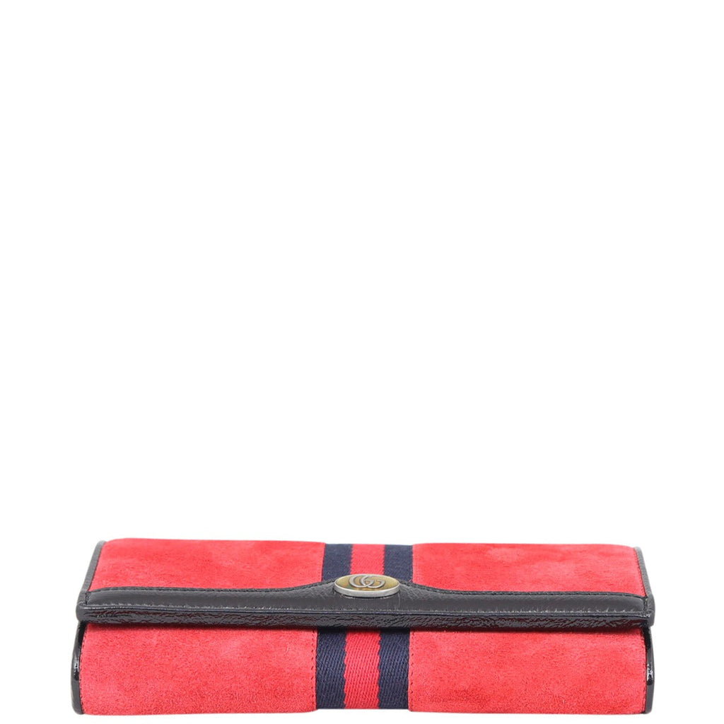Gucci Ophidia Suede Wallet on Chain