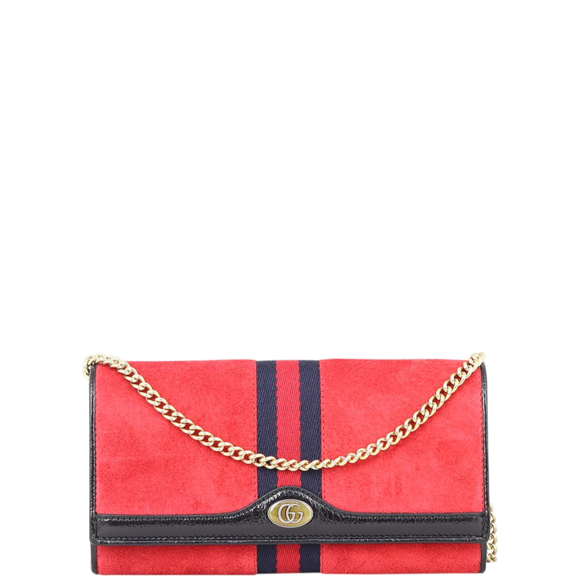 Gucci Ophidia Suede Wallet on Chain