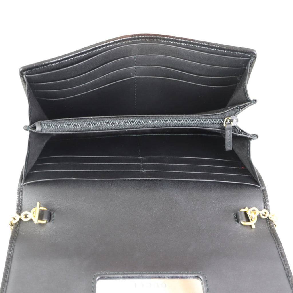 Gucci Ophidia Suede Wallet on Chain