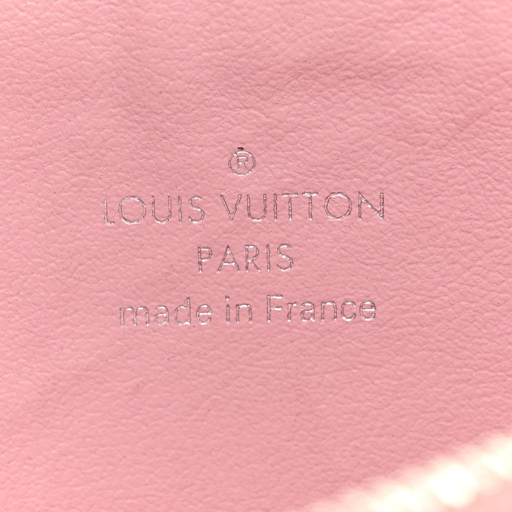 Epi Felicie Chain Wallet Zippered Insert Rose Ballerine
