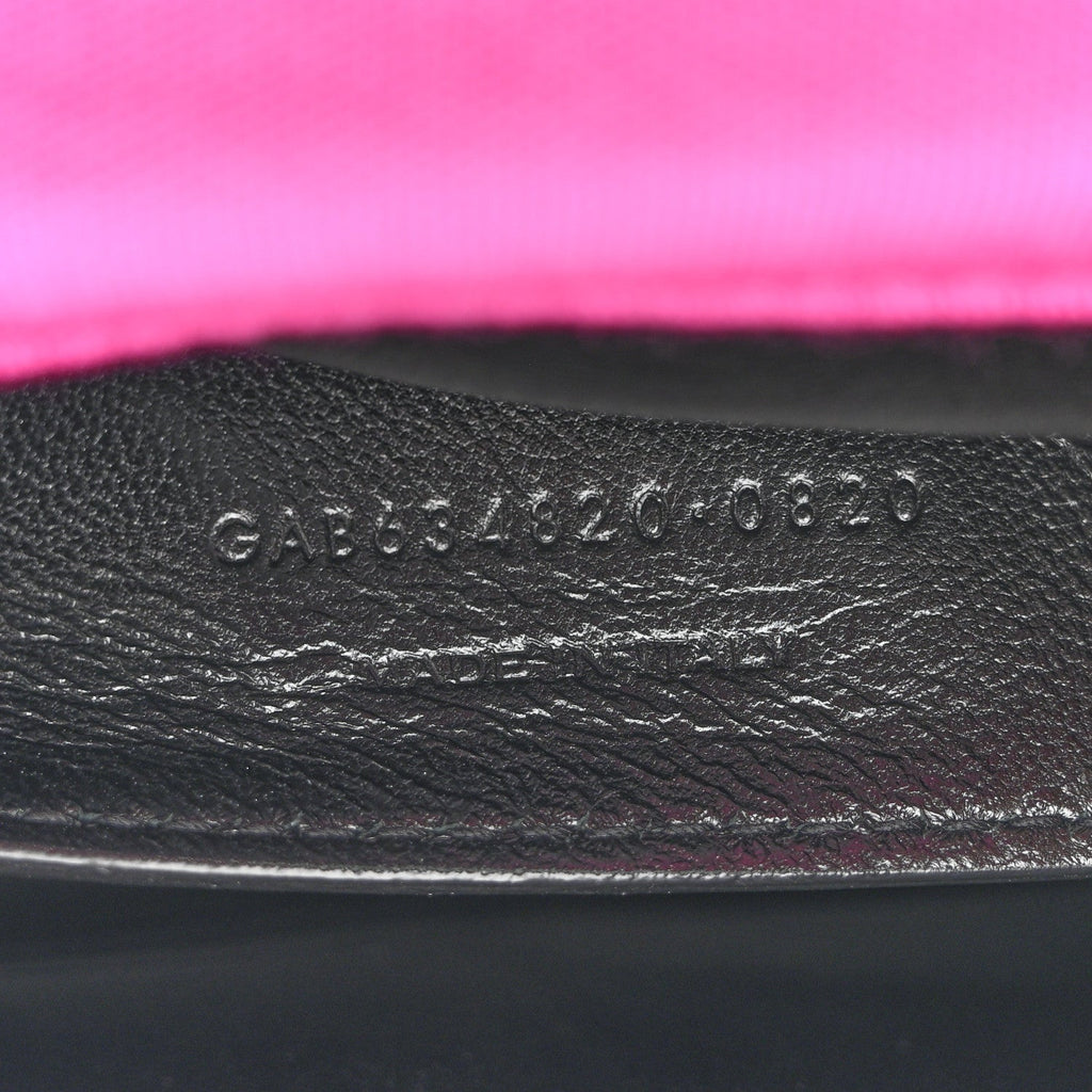 Jersey Wool Patchwork Monogram Medium Jamie Baguette Magenta