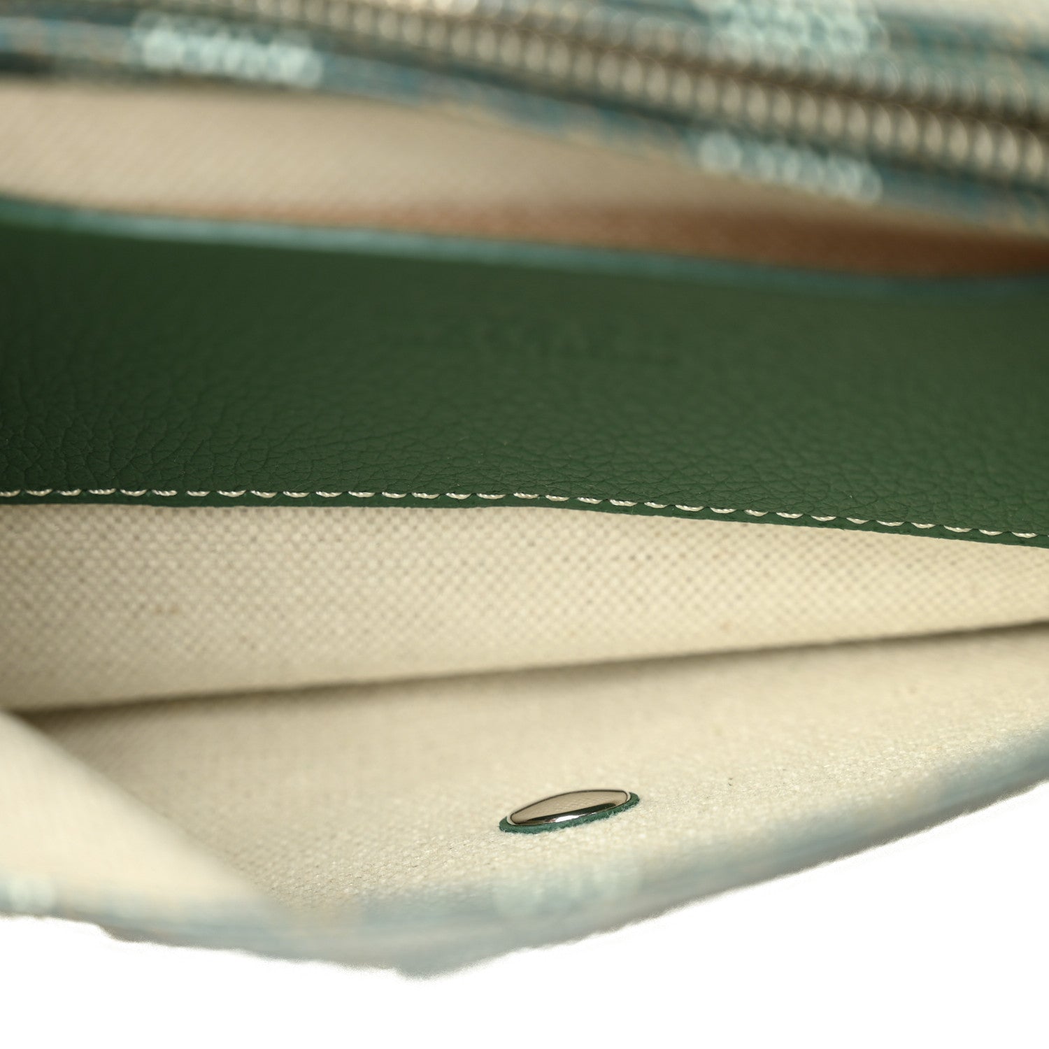 Goyardine Plumet Wallet Clutch Green