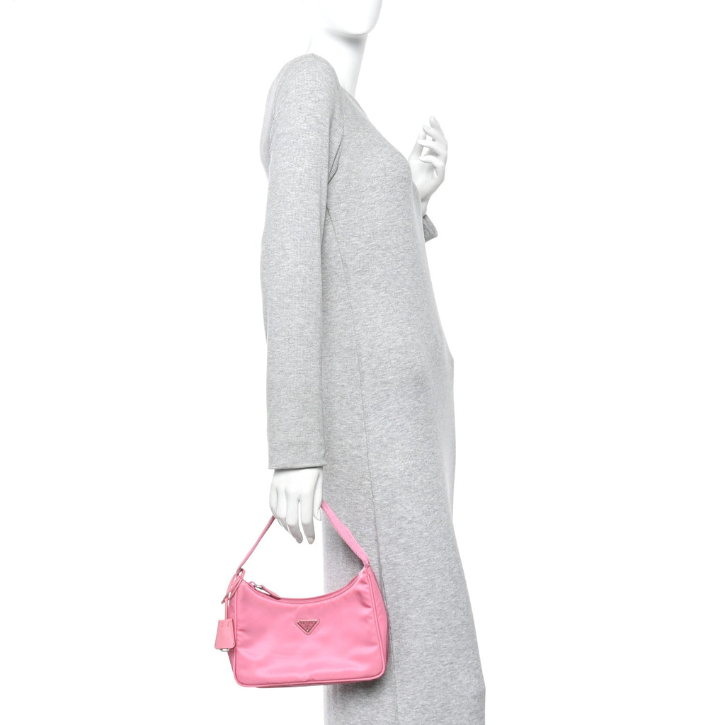Tessuto Nylon Mini Re-Edition 2000 Bag Begonia