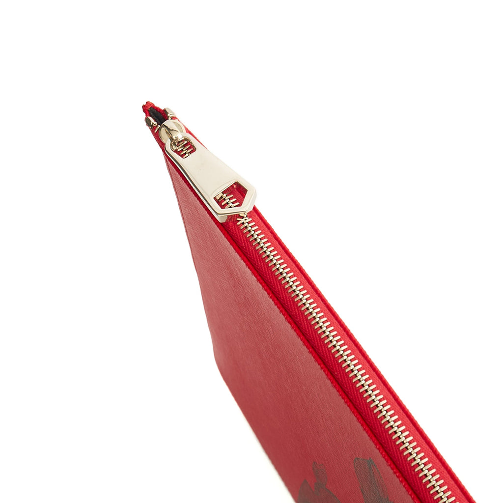 Givenchy Clutch Zip Pouch in Red, Box Calfskin