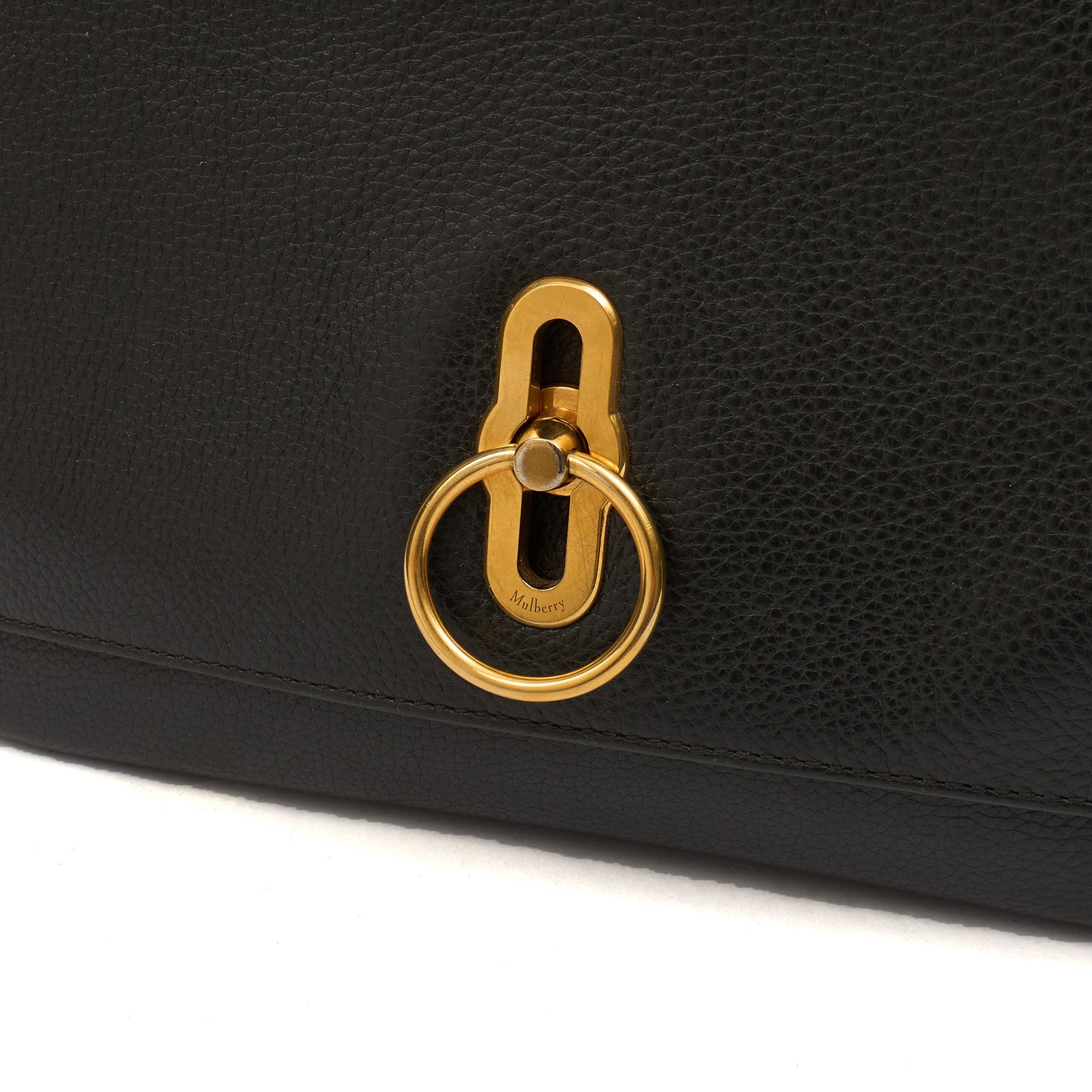 Mulberry Tote Amberley in Black, Calfskin Leather