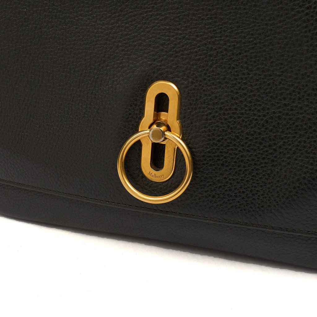 Mulberry Tote Amberley in Black, Calfskin Leather