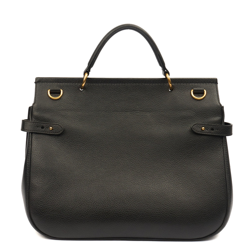 Mulberry Tote Amberley in Black, Calfskin Leather