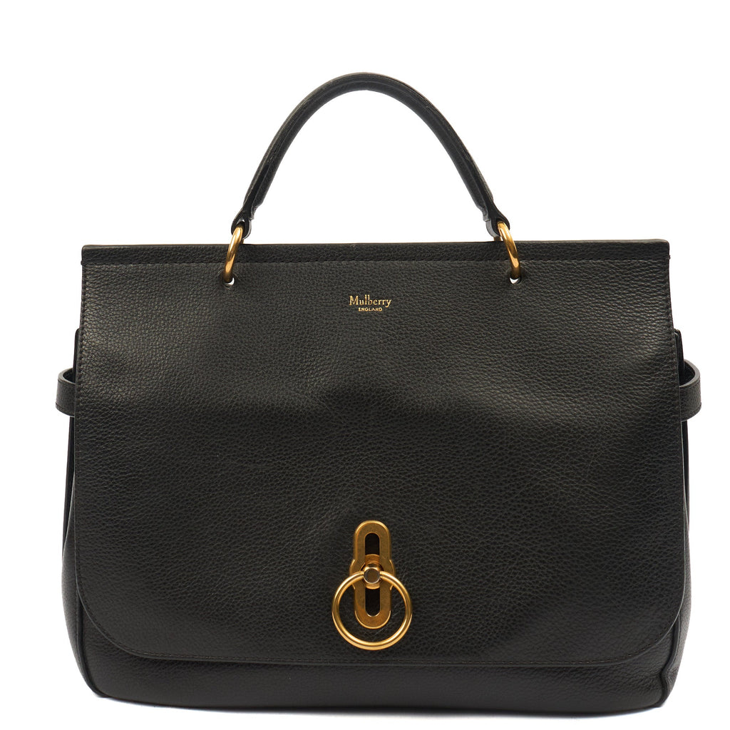 Mulberry Tote Amberley in Black, Calfskin Leather