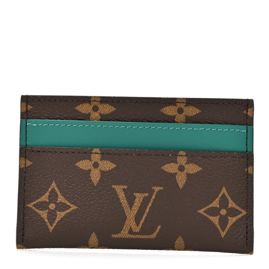 Monogram Macassar Double  Holder Borneo Green