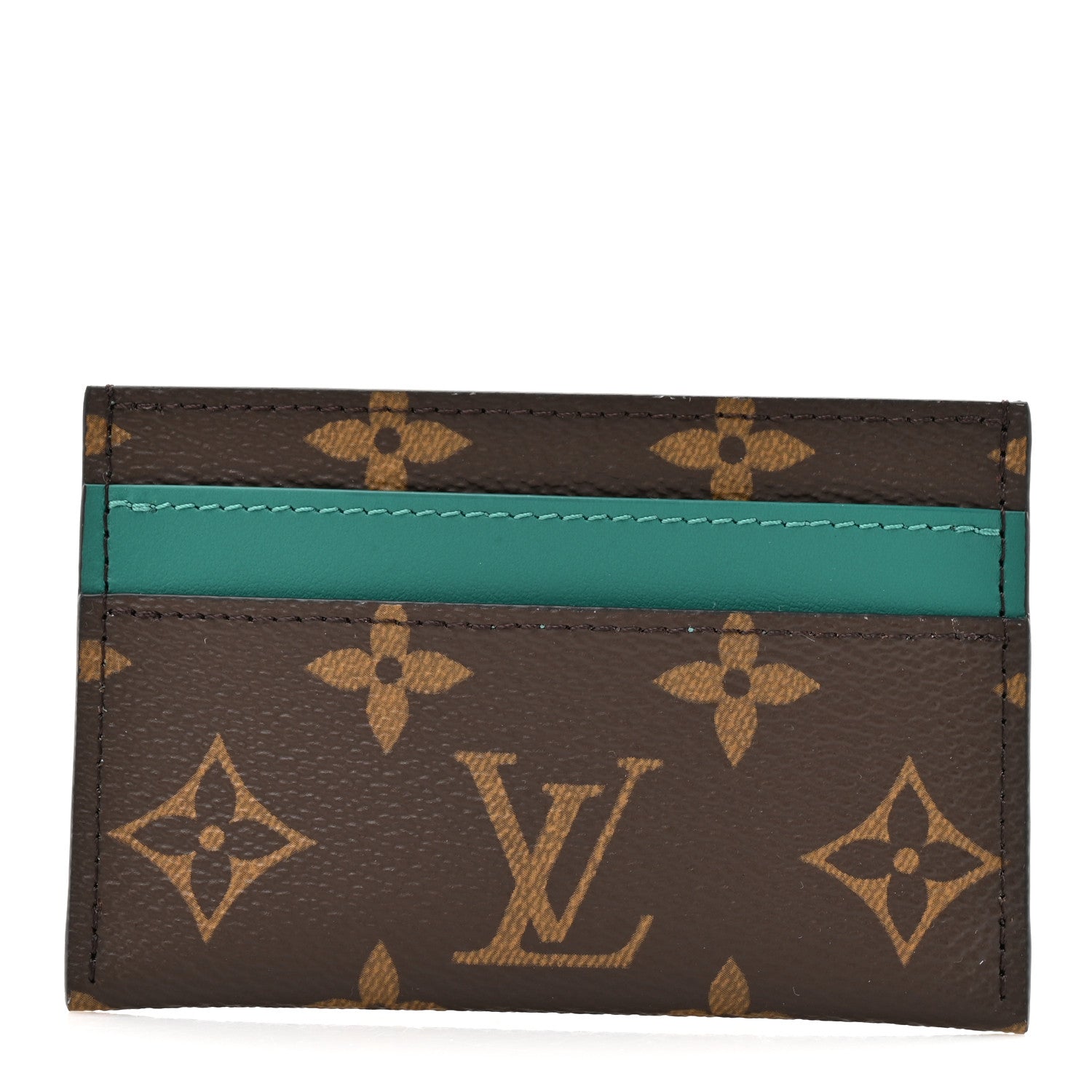 Monogram Macassar Double  Holder Borneo Green