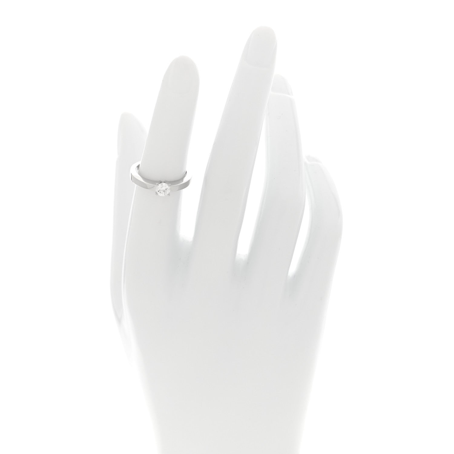 Platinum Diamond .31ct Solitaire Engagement Ring  49 4.75