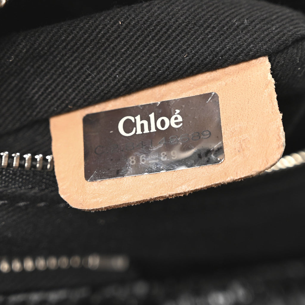 Crinkled Patent Medium Paddington Satchel Black