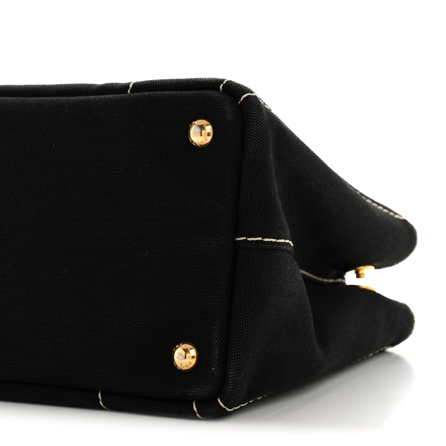 Canapa Small Logo Tote Black Talco