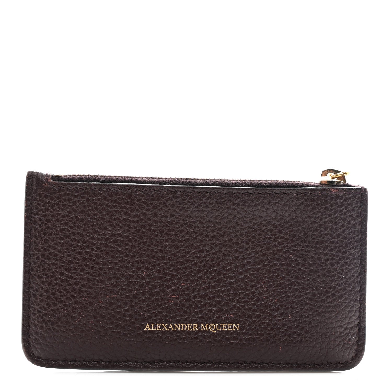 Calfskin  Holder Wallet Burgundy