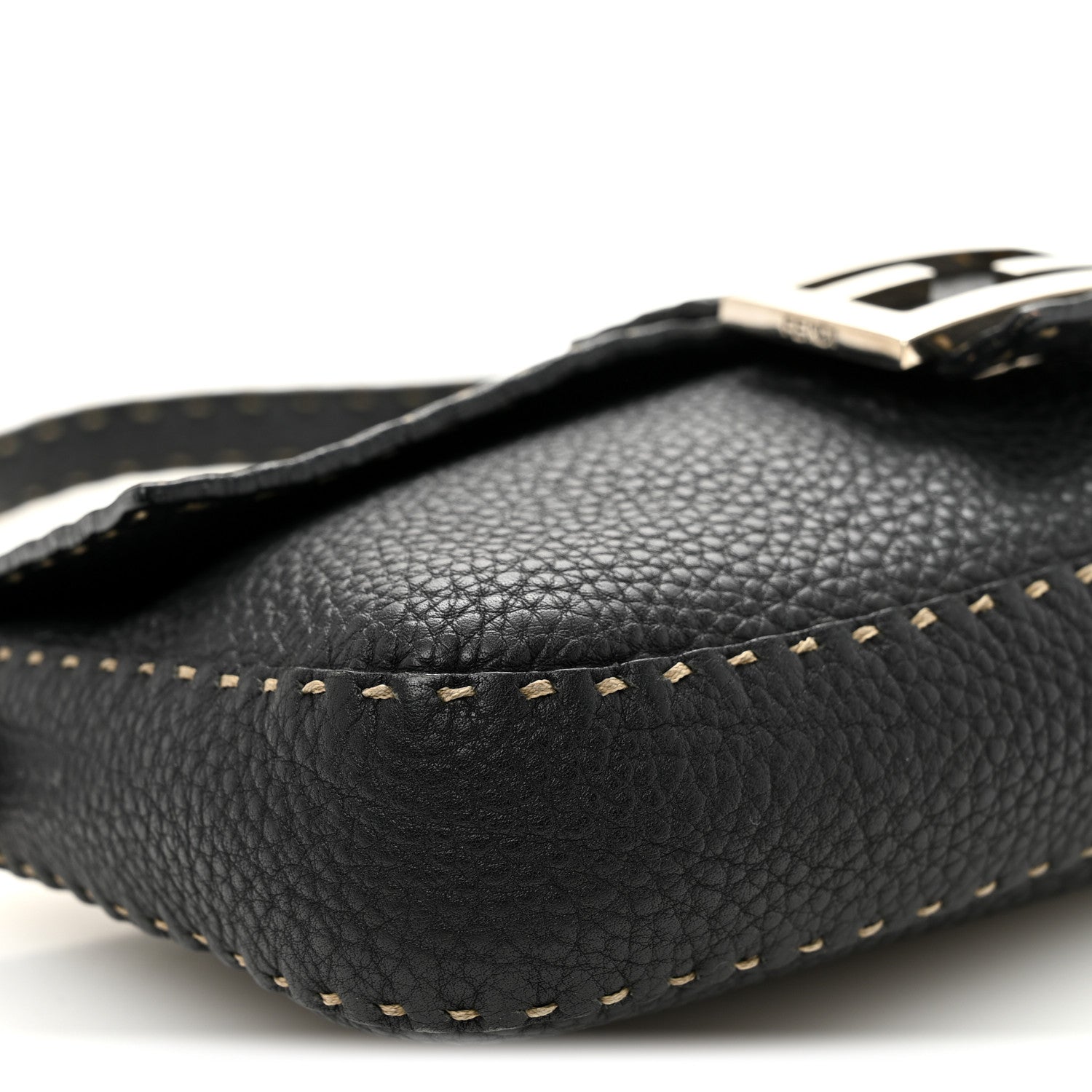Calfskin Romano Selleria Baguette Black