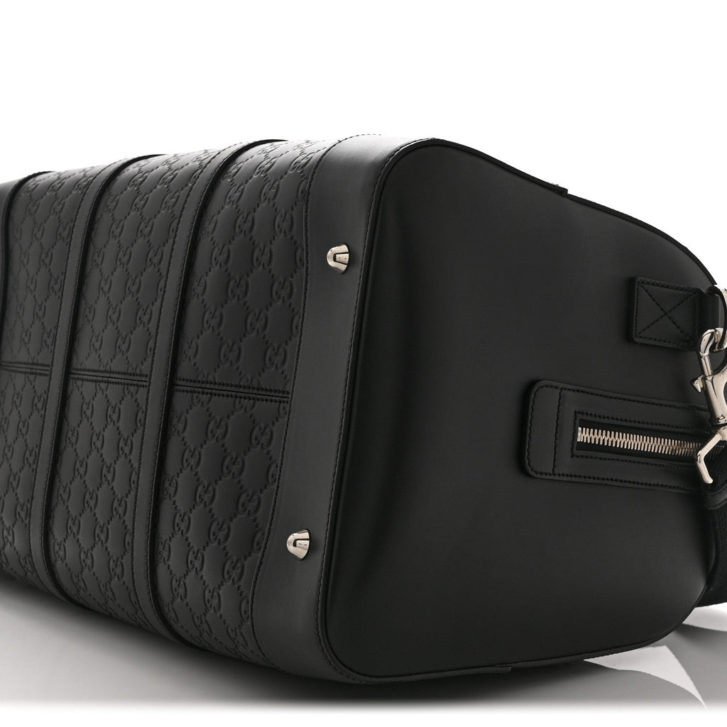 Guccissima Signature Medium Duffle Black