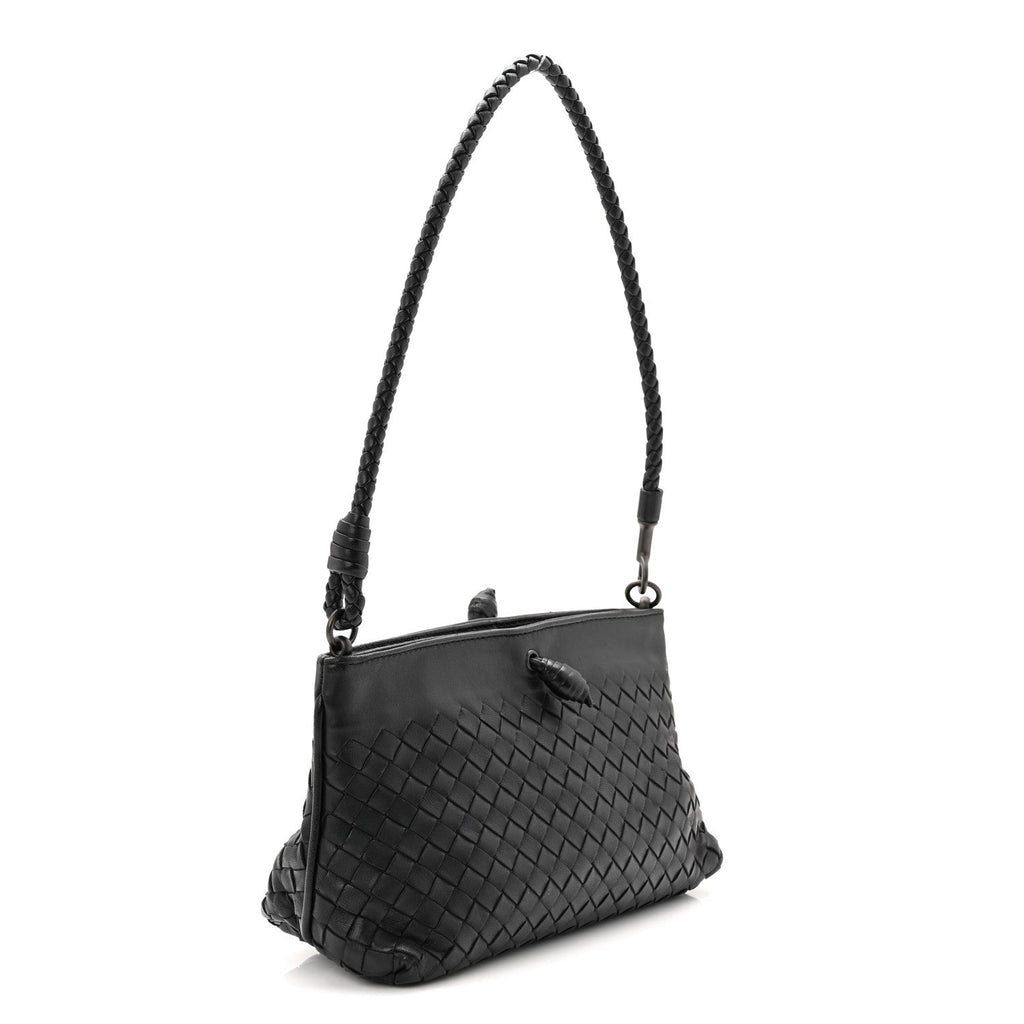 Nappa Intrecciato Mini Shoulder Bag Black
