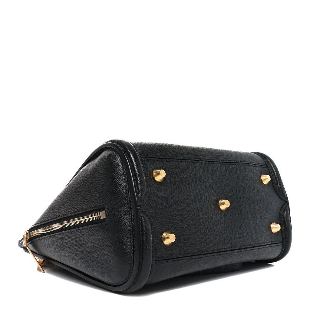 Grained Calfskin Large Heroine Black