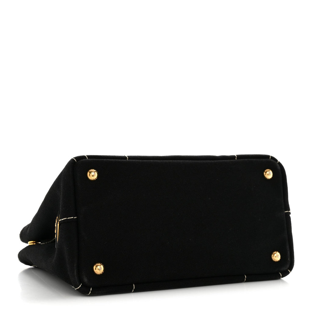 Canapa Small Logo Tote Black Talco
