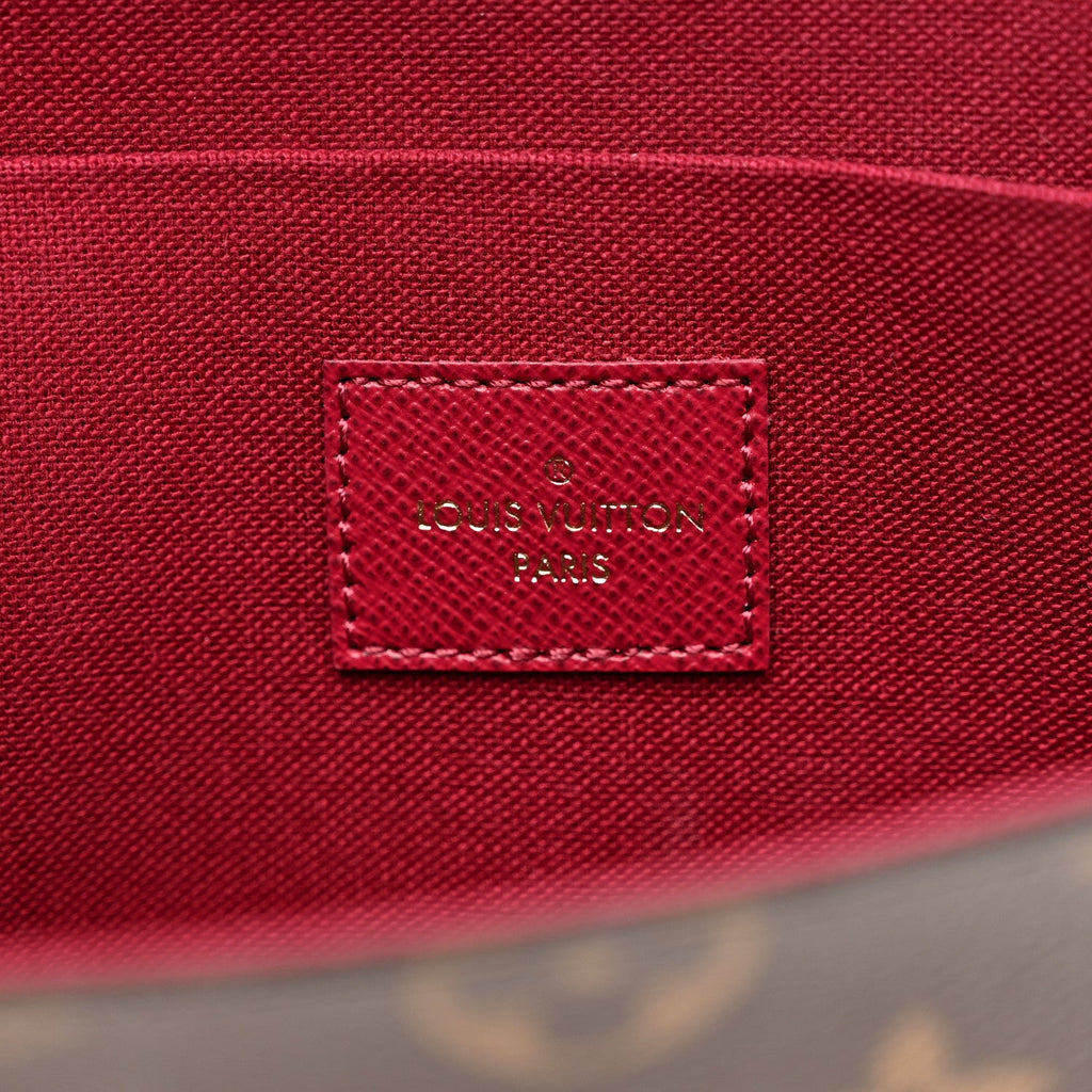 Monogram Pochette Felicie Chain Wallet Fuchsia
