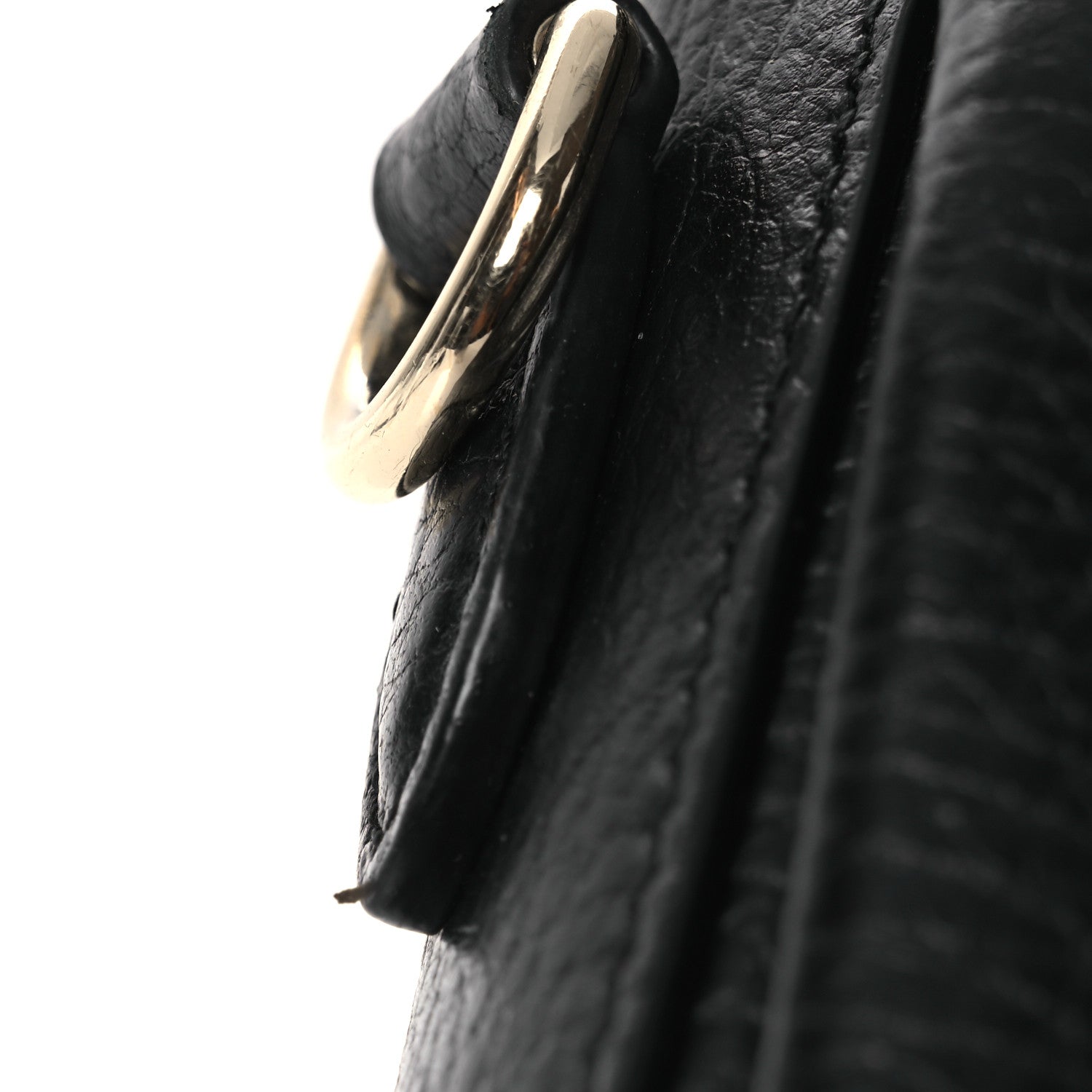 Dollar Calfskin Interlocking G Crossbody Bag Black