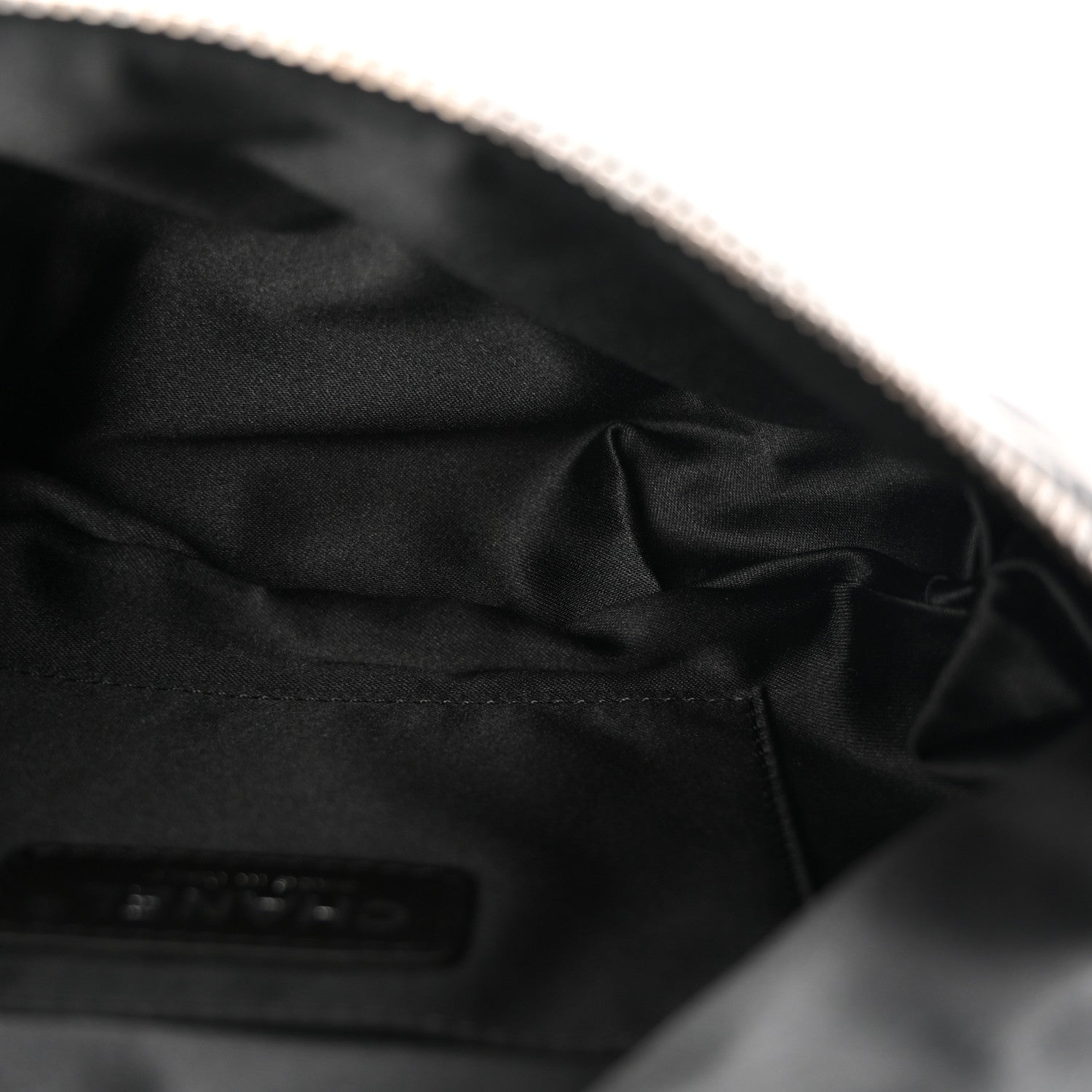Lambskin Quilted Banane Waist Bag Fanny Pack Black