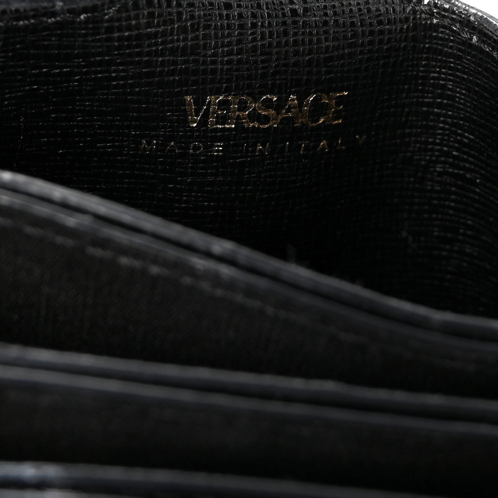 Saffiano Virtus Accordion Wallet Black