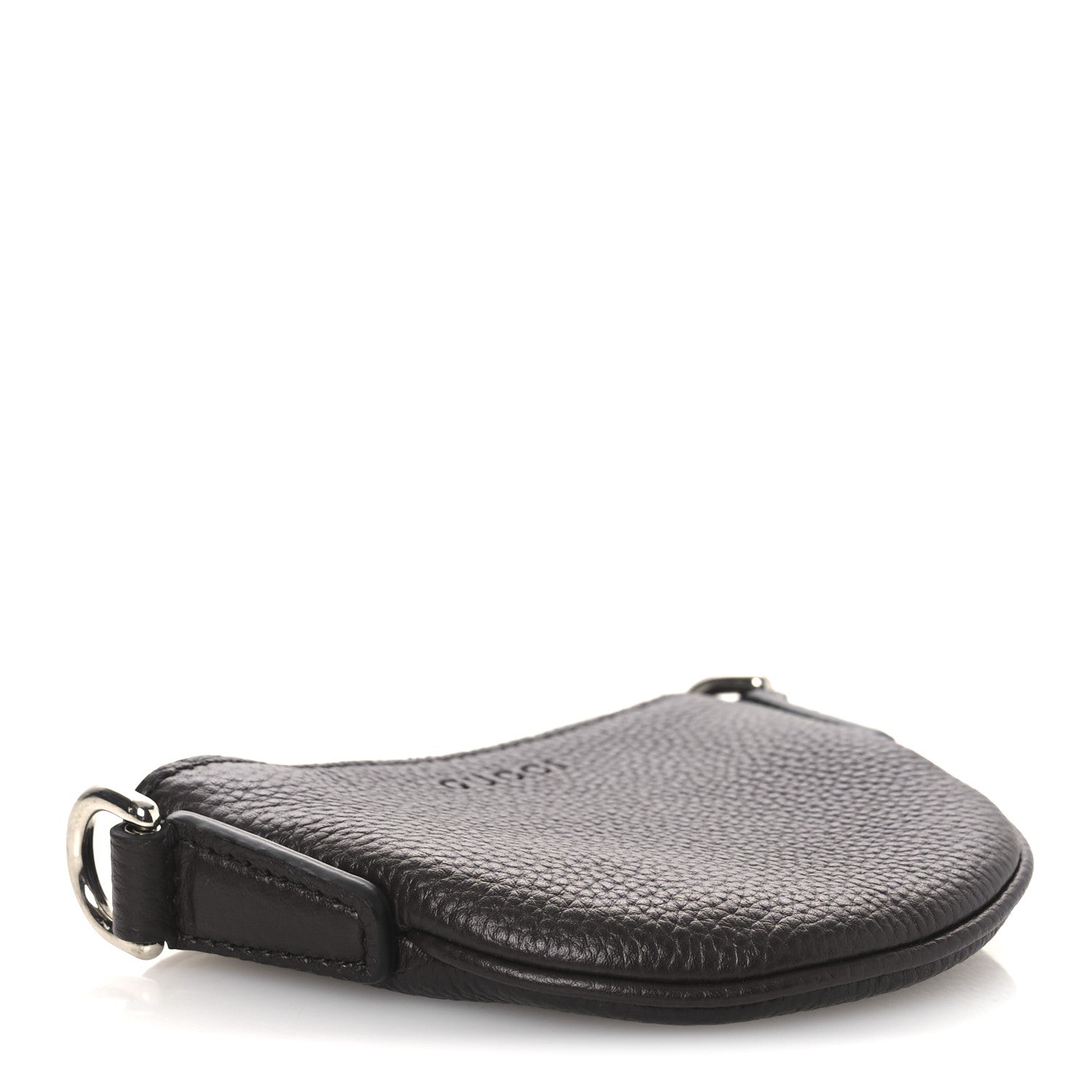 Pebbled Calfskin Mini B Shoudler Bag Brown