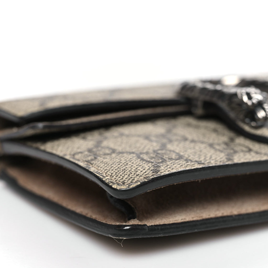 GG Supreme Monogram Super Mini Dionysus Shoulder Bag Taupe