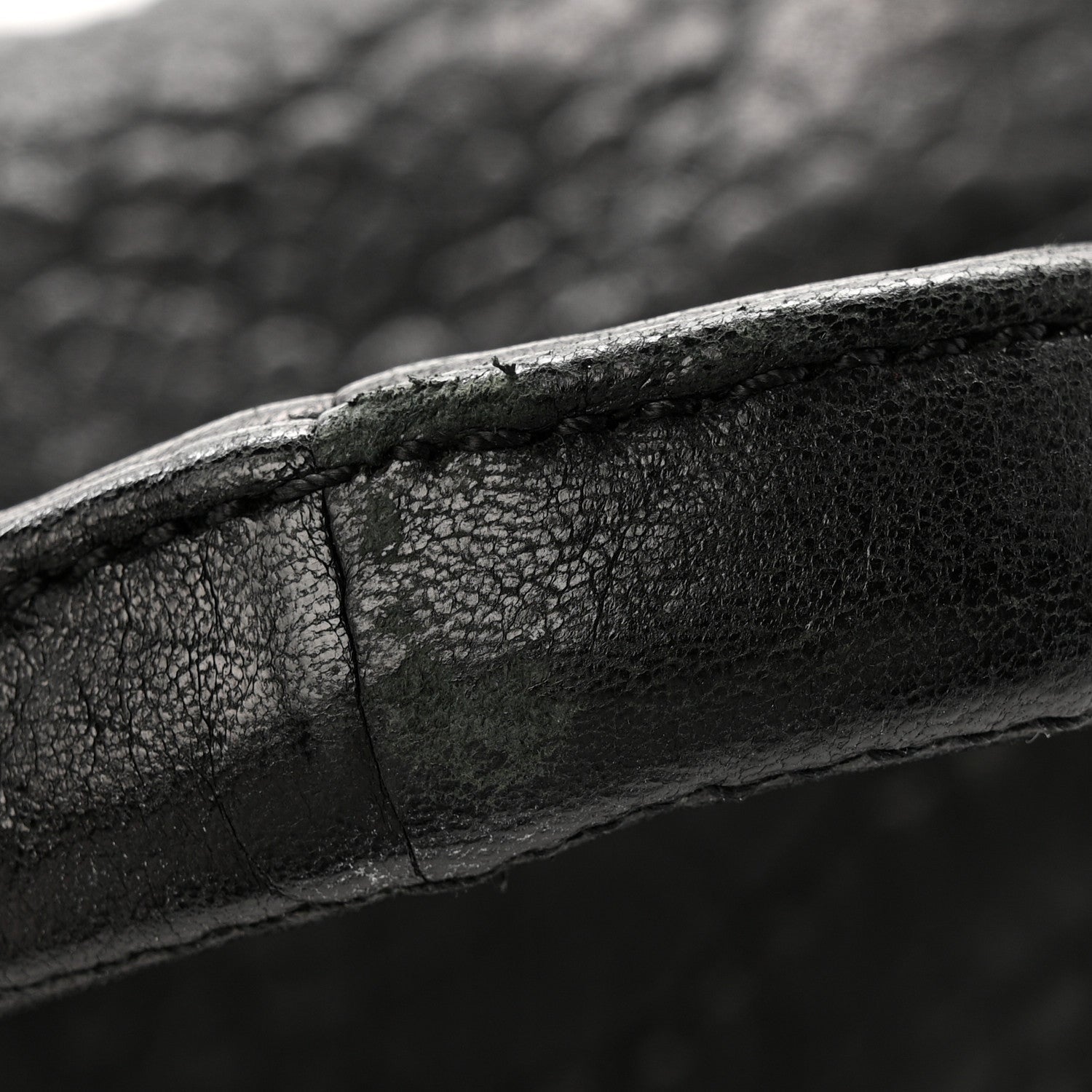 Pebbled Lambskin Rockie Black Rose Gold Hardware